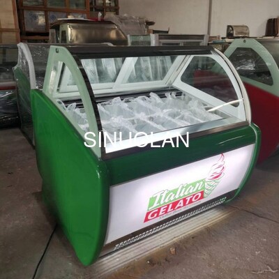 R404a Gelato Display Freezer Popsicle Ice Cream Freezers for Dessert Retail Shop