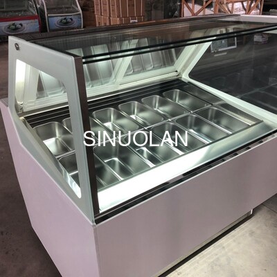 OEM Supermarket Gelato Ice Popsicle Display Freezer Commercial Dessert Chest Showcase