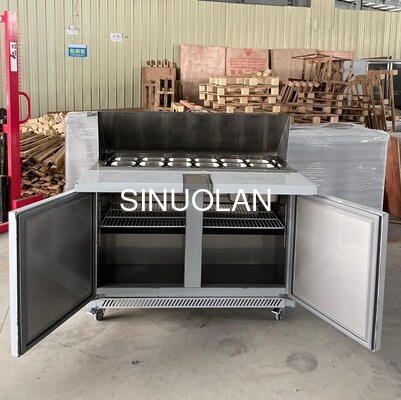 Commercial Refrigerated Sandwich Prep Table Counter Top Salad Prep Table Refrigerator