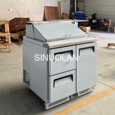 12 Pans Refrigerated Sandwich Prep Table Commercial Counter Top