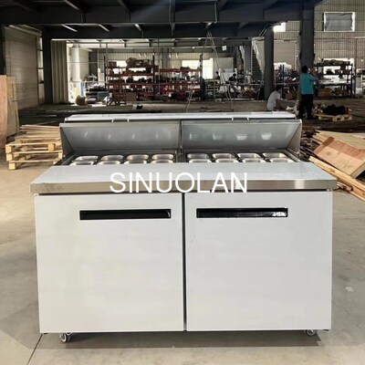 Commercial Sandwich Preparation Table With Fridge Air Cooling