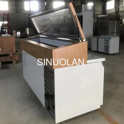 OEM R134a R290 Salad Preparation Fridge 3 Doors Air Cooling