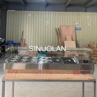 European Standard Refrigerated Salad Prep Table VRX 900 1200 1500 1800 2000mm Length