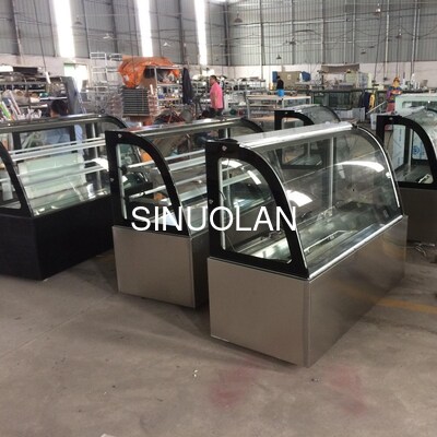 Refrigerated Case Cake Display Showcase Refrigerator for Bakery Chiller Floor Cooler Fridge Cabinet