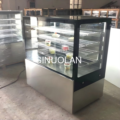 Customized Electric Cake Display Refrigerator Cake Showcase Chiller 4pcs Shelves