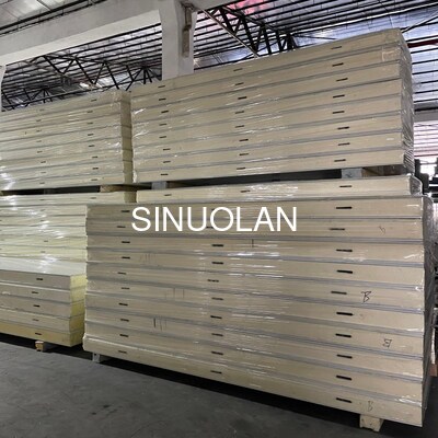 PU Sandwich Panels Fire Resistant Water Resistant for Prefab House Cool Room
