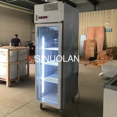 Customized Glass Door Fridge One Door GN650TN Chiller Ecof-friendly Commercial Refrigerator Upright Cabinet
