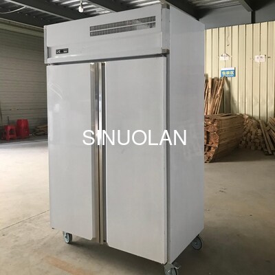Hotel Kitchen Fridge Vertical Restaurant Refrigerator 2 Door Upright Freezing Freezer