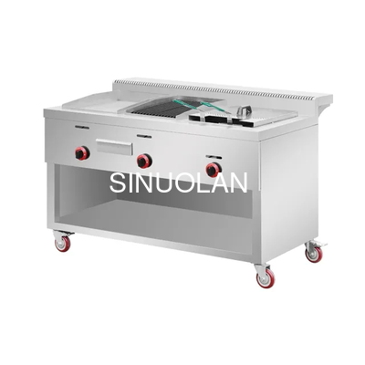 Hotel Restaurant Kitchen Commercial Stainless Steel Gas Stove Multifunctional