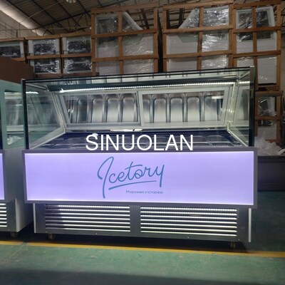 Commercial Ice Cream Display Freezer Upright Popsicle Freezer Display Case