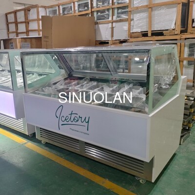 Commercial Ice Cream Display Freezer Upright Popsicle Freezer Display Case