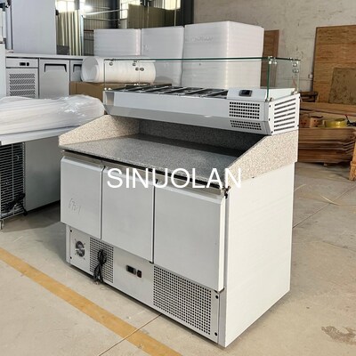 Commercial Pizza Prep Table Counter Top Sandwich Salad Refrigerator