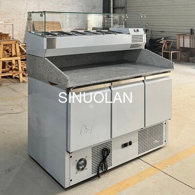 Commercial Pizza Prep Table Counter Top Sandwich Salad Refrigerator