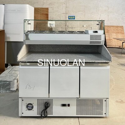 Commercial Pizza Prep Table Counter Top Sandwich Salad Refrigerator
