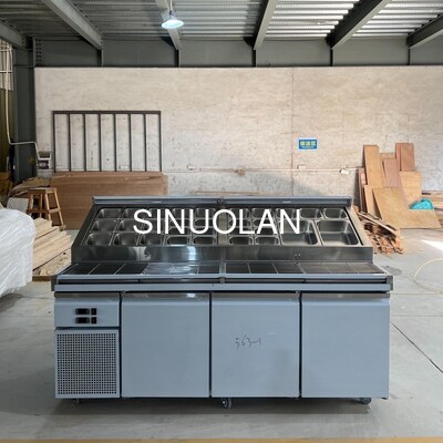 Commercial Counter Top Salad Fridge For Pastry Sushi Cake Sandwich Display