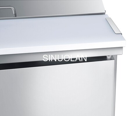 Commercial Refrigerated Sandwich Prep Table Air Cooling Counter Top for Pizza Salad