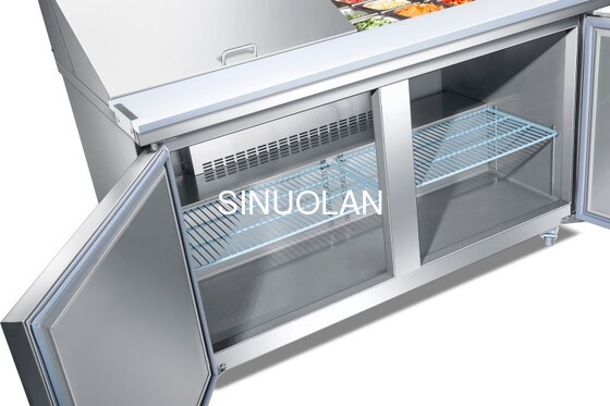 Restaurant Refrigerated Sandwich Prep Table Counter Top For Pizza Salad