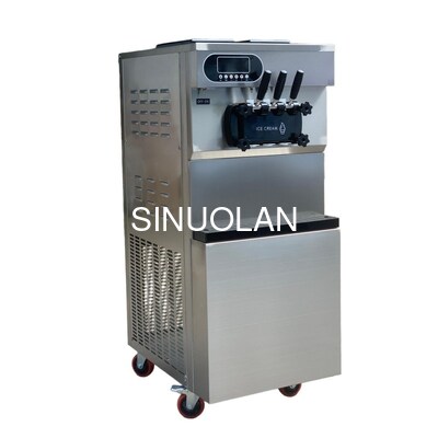 Soft Serve Three Flavor Commercial Ice Cream Maker 22-25L/H 1800W