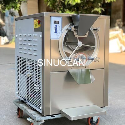 Hard / Italian Ice Cream Gelato Making Machine 45-48L/H 13L Tank Capacity