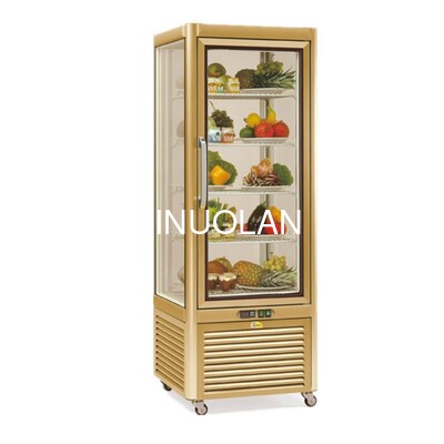 Commercial Bakery Shop Rotating Pastry Display Chiller Standing Counter