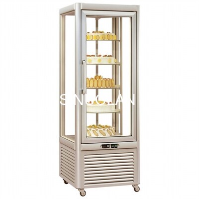Commercial Bakery Shop Rotating Pastry Display Chiller Standing Counter