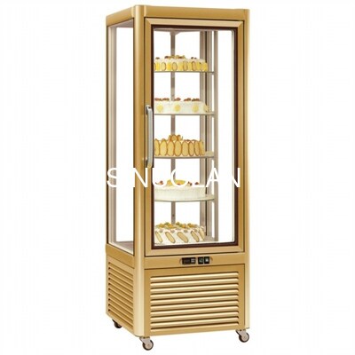 Commercial Bakery Shop Rotating Pastry Display Chiller Standing Counter