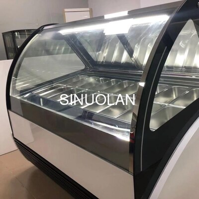 16pcs Pans Commercial Gelato Fridge Corrosion Resistant For Popsicle Display