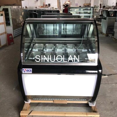 -22° Custom Gelato Batch Freezer Small 12 Pans Ice Cream Showcase