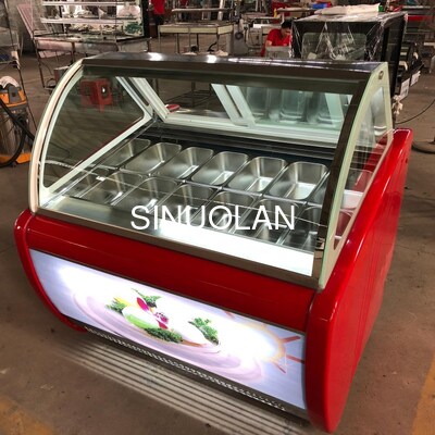 R290a Popsicle Display Freezer Customized Body Color for Gelato Ice Cream