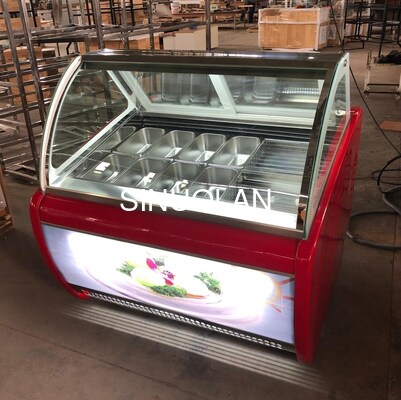 R404a Popsicle Display Freezer Ice Cream Showcase Refrigerated Cabinet