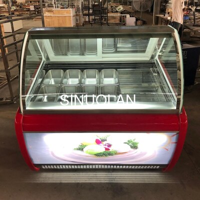 R404a Popsicle Display Freezer Ice Cream Showcase Refrigerated Cabinet