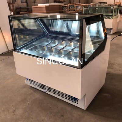 Ice Cream Popsicle Display Freezer Italy Style with Back Sliding Door