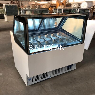 Commercial Ice Cream Display Cabinet Quick Freeze Dessert Popsicle Freezer