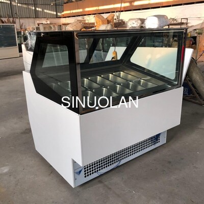 Ice Cream Popsicle Display Freezer Italy Style with Back Sliding Door
