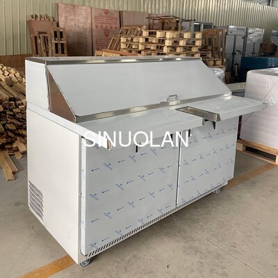 Commercial Refrigerated Sandwich Prep Table Counter Top Salad Prep Table Refrigerator