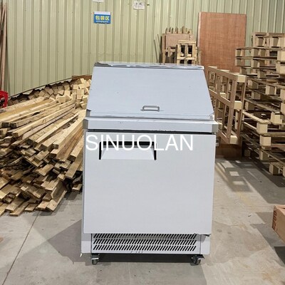 Single Door Kitchen Refrigerated Sandwich Prep Table Air Cooled With Backsplash