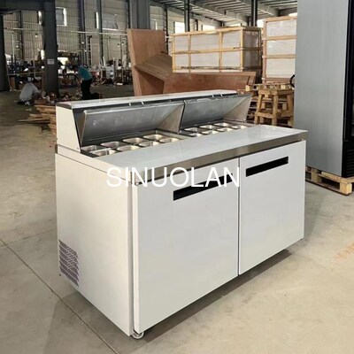 Commercial Sandwich Preparation Table With Fridge Air Cooling