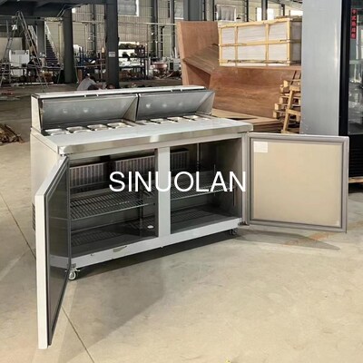 Commercial Sandwich Preparation Table With Fridge Air Cooling