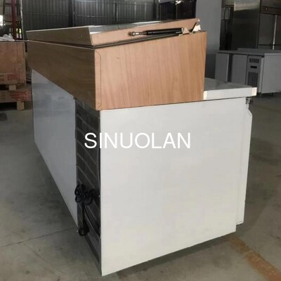 OEM R134a R290 Salad Preparation Fridge 3 Doors Air Cooling