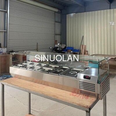 European Standard Refrigerated Salad Prep Table VRX 900 1200 1500 1800 2000mm Length