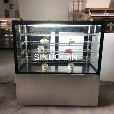 Customized Electric Cake Display Refrigerator Cake Showcase Chiller 4pcs Shelves