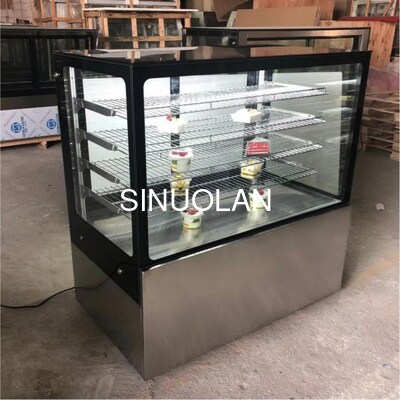 Customized Electric Cake Display Refrigerator Cake Showcase Chiller 4pcs Shelves