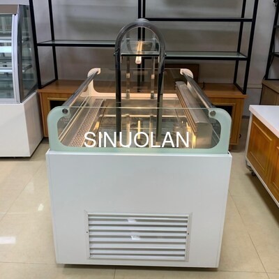 Supermarket Top Glass Sandwich Display Chiller Auto Defrost With LED Light