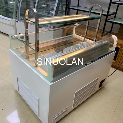 Supermarket Top Glass Sandwich Display Chiller Auto Defrost With LED Light