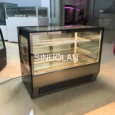 Top Cake Display Cooler Fridge Cabinet Showcase Small Commercial Desktop Refrigerator