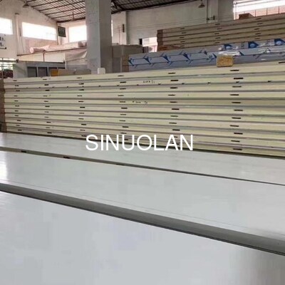 Colored Steel Camlock Insulated Cold Room PU Panels Metal Surface 100mm