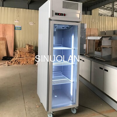 Customized Glass Door Fridge One Door GN650TN Chiller Ecof-friendly Commercial Refrigerator Upright Cabinet