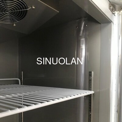 Hotel Kitchen Fridge Vertical Restaurant Refrigerator 2 Door Upright Freezing Freezer