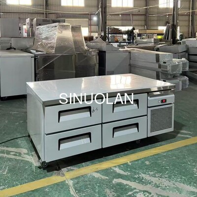 Stainless Steel Single-Temperature Under Counter Chiller Drawer Refrigerator Fan Cooling