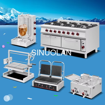 Industrial Double Heads Electric Panini Contact Grill / Sandwich Press